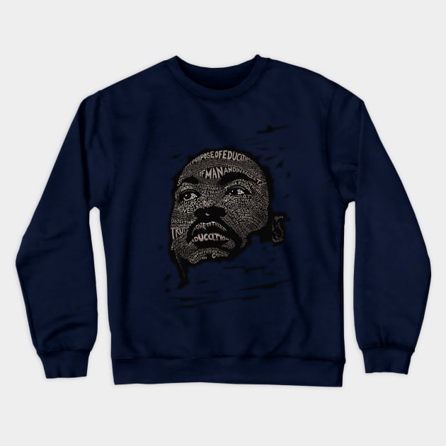 Martin Luther King Jr. (Civil Rights Movement Figure in Grey) Crewneck Sweatshirt by suzetteaubin